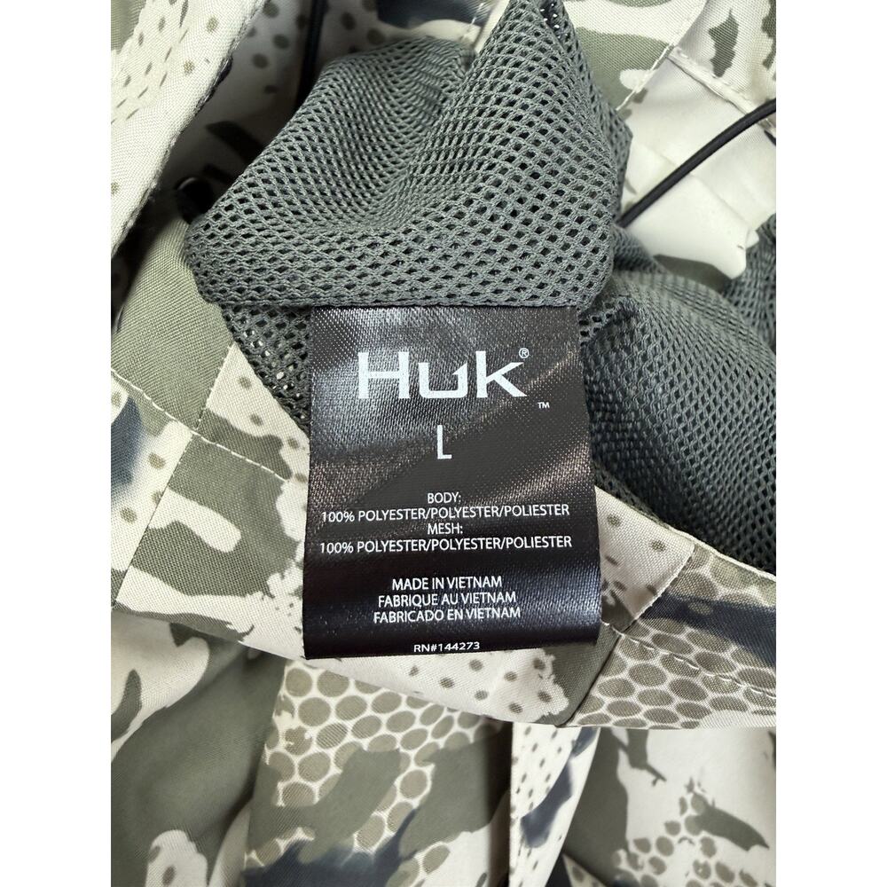 NWT Huk Storm Jacket 2.0 Men’s Large KC Camo Waterproof Fishing Rain Coat - Picture 4 of 9